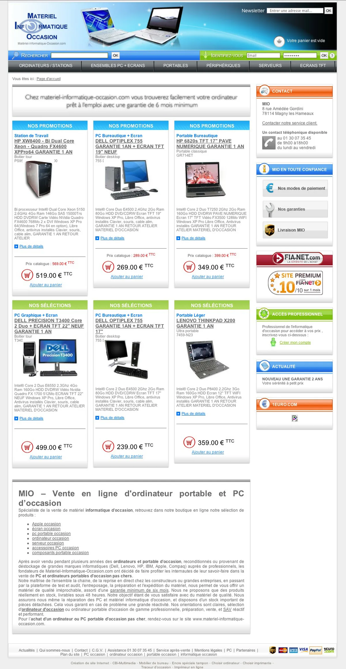 Matériel Informatique Occasion